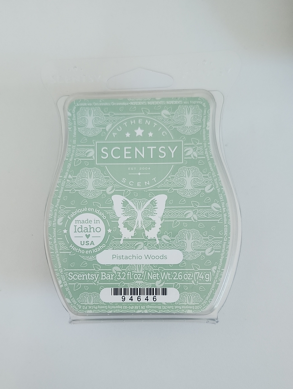 Scentsy Pistachio Woods Wax Melts, 3.2 Fl Oz, NEW IN PACKAGE